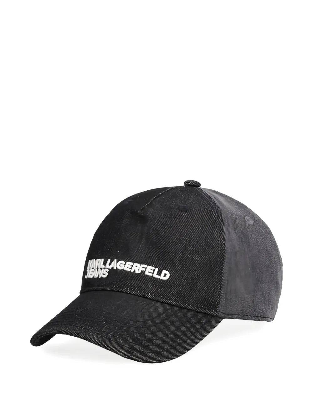 Karl Lagerfeld Jeans Two-tone Baseball Cap In Gray
