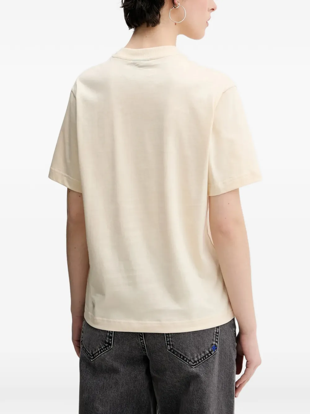 Karl Lagerfeld Jeans T-shirt met logoprint met ronde hals Beige