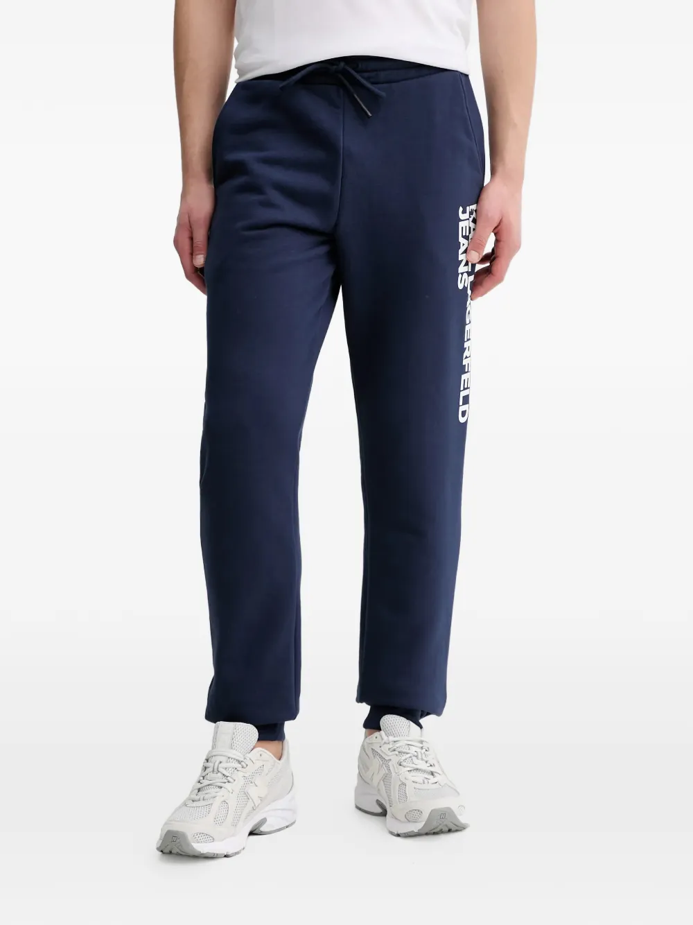 Karl Lagerfeld Jeans logo-print slim-fit track pants - Blu