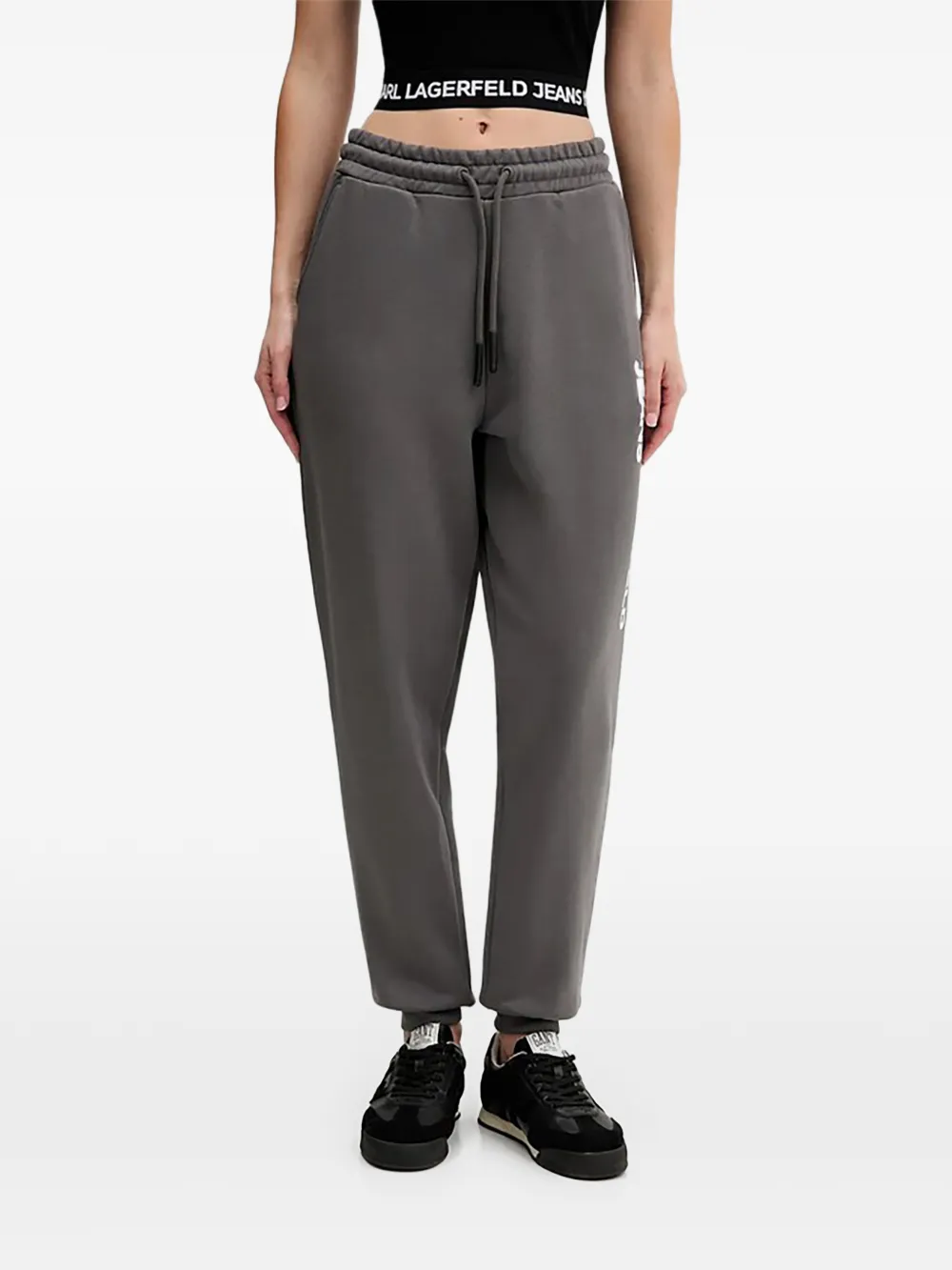 Karl Lagerfeld Jeans drawstring track pants - Grau