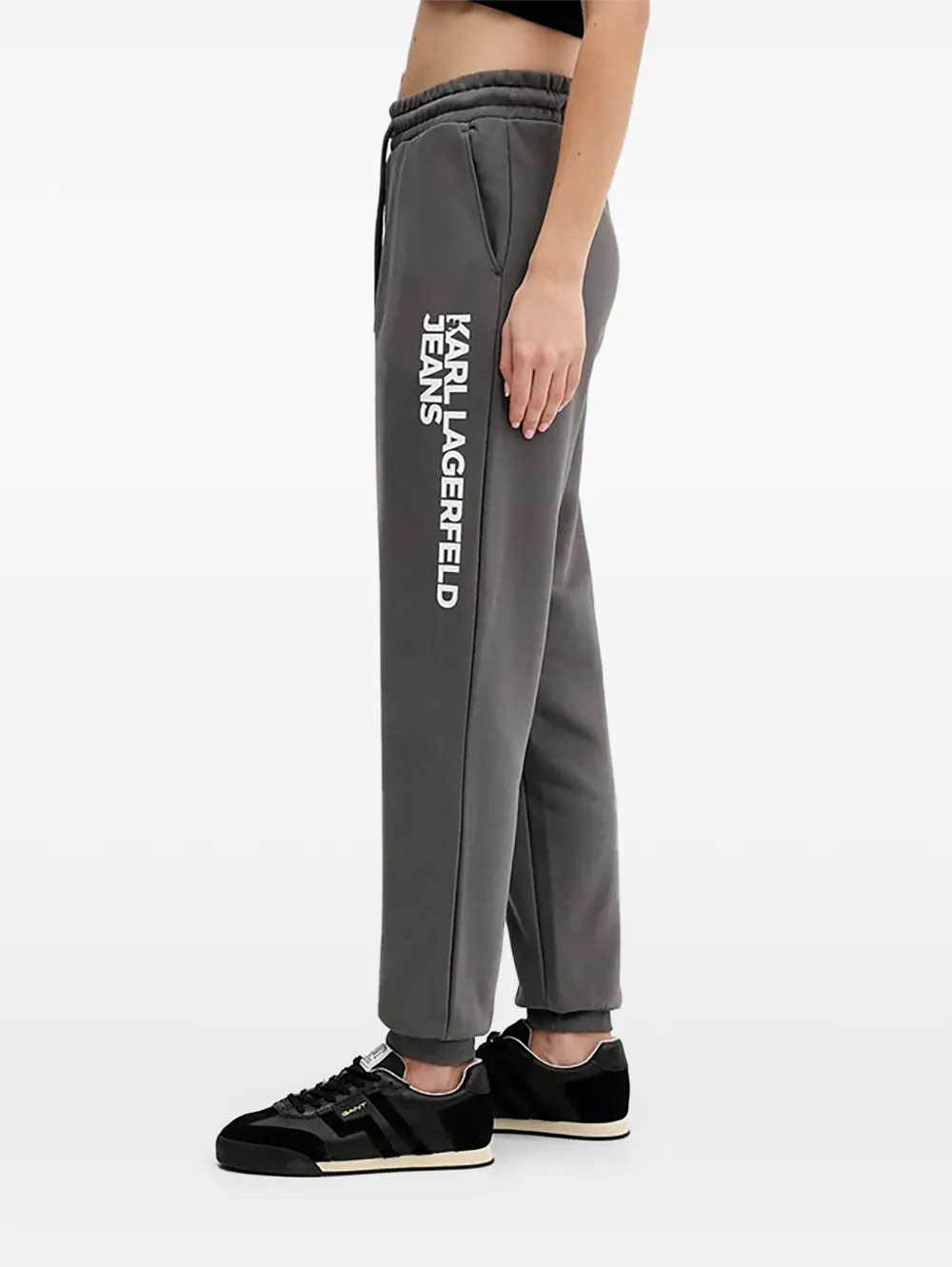 Karl Lagerfeld Jeans Trainingsbroek met trekkoord Grijs