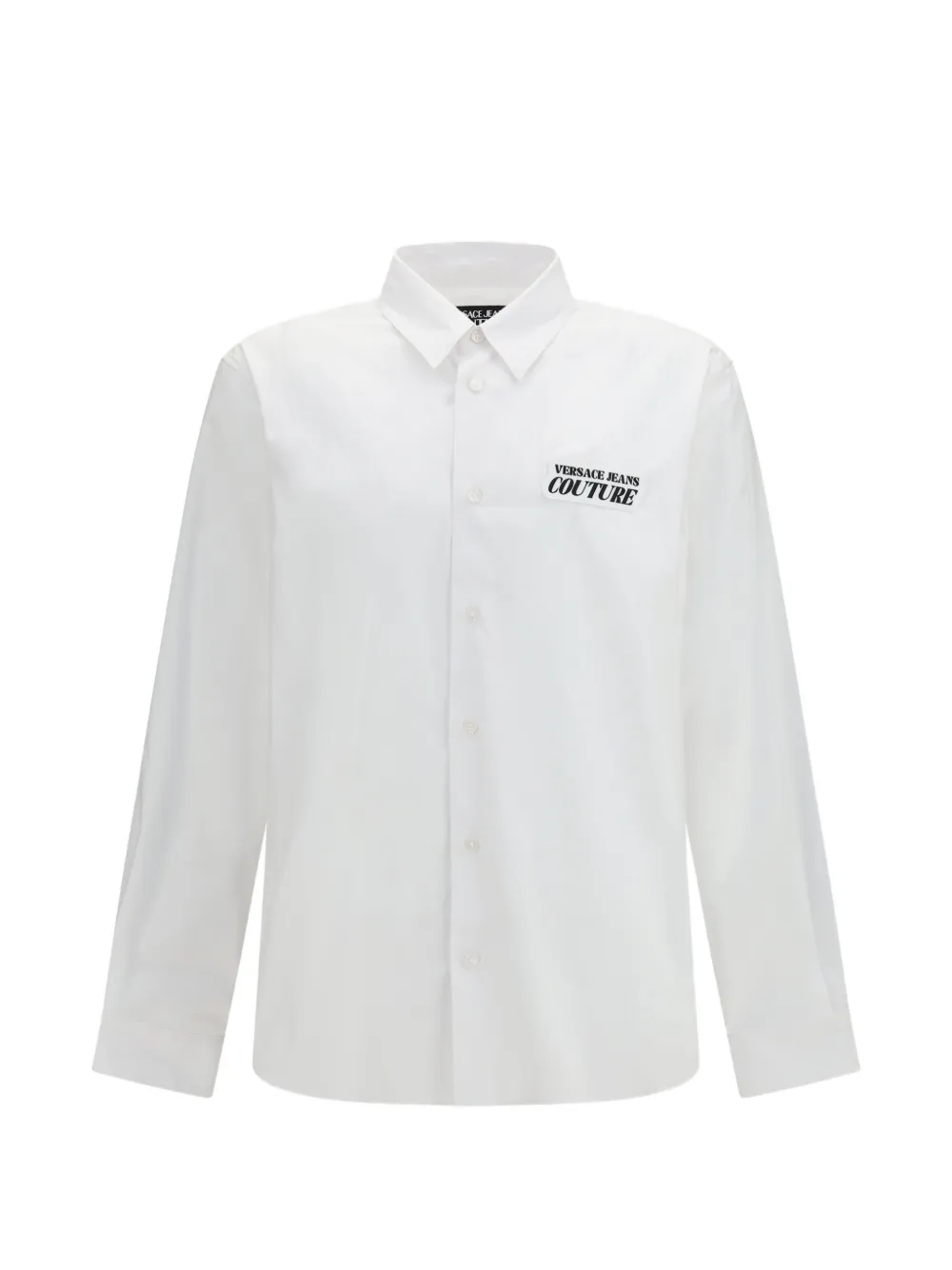 Versace Jeans Couture logo patch detail shirt - Bianco