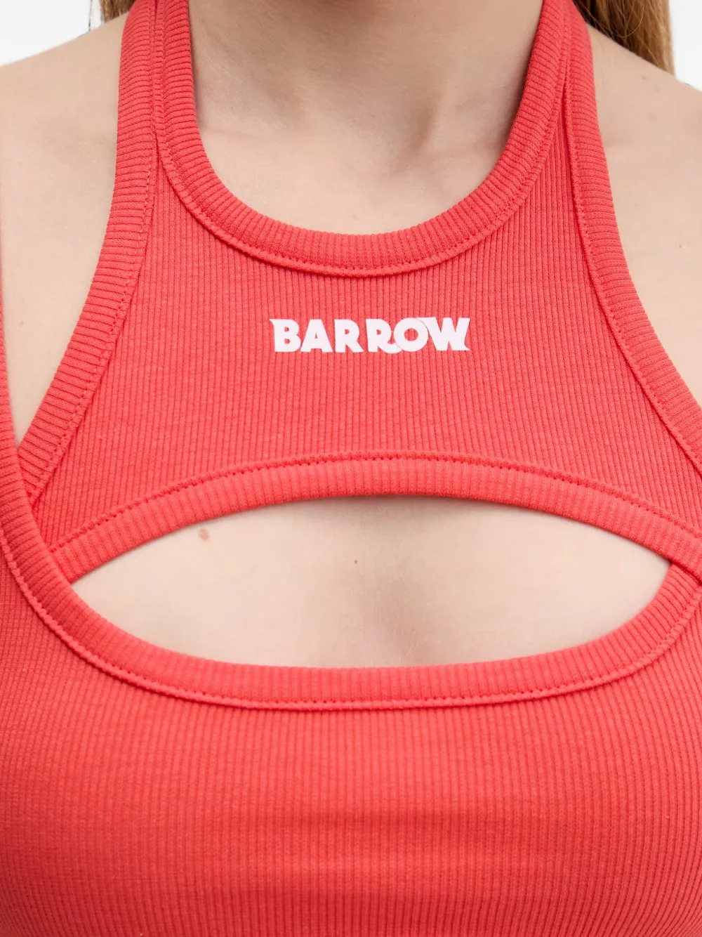 BARROW cut-out crop top Rood