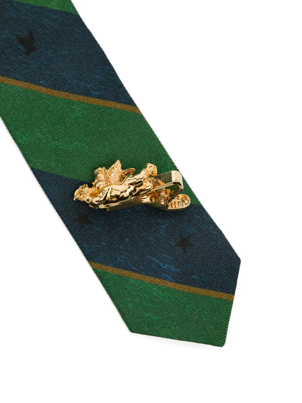  Masu Striped Tie - Green 