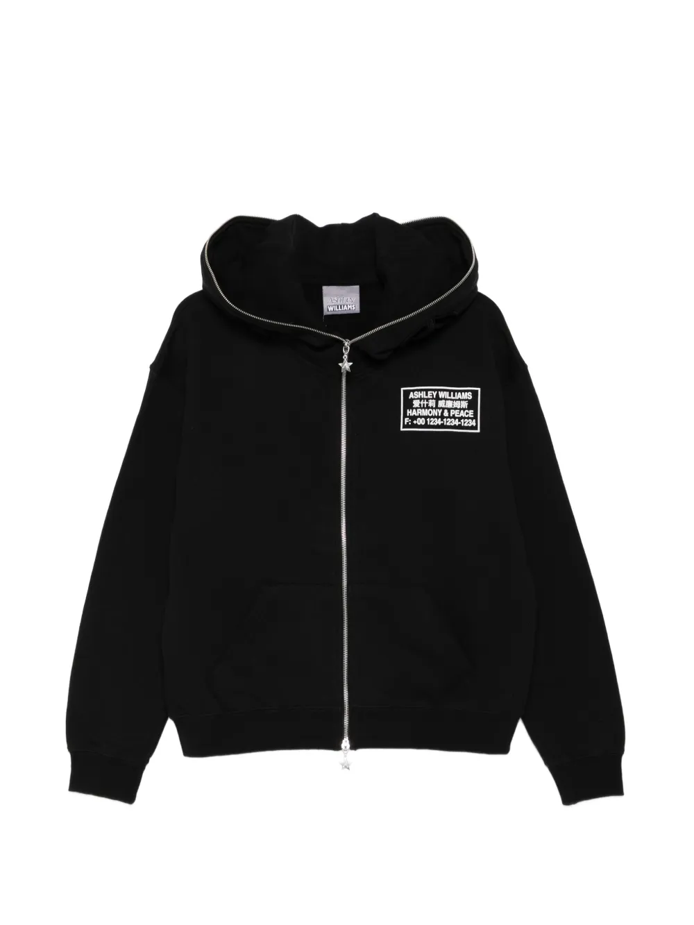Ashley Williams Harmony & Peace hoodie - Black