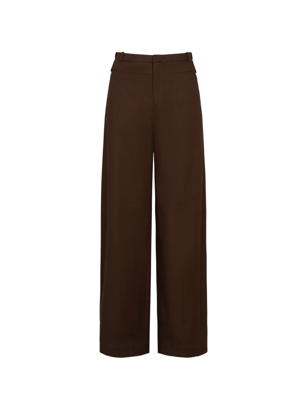 Vince Utility double-waist wide-leg trousers - Brown