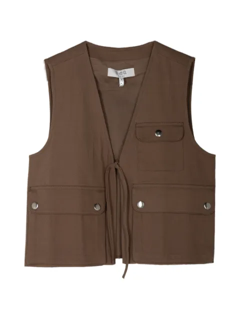 Sea Lois button twill vest