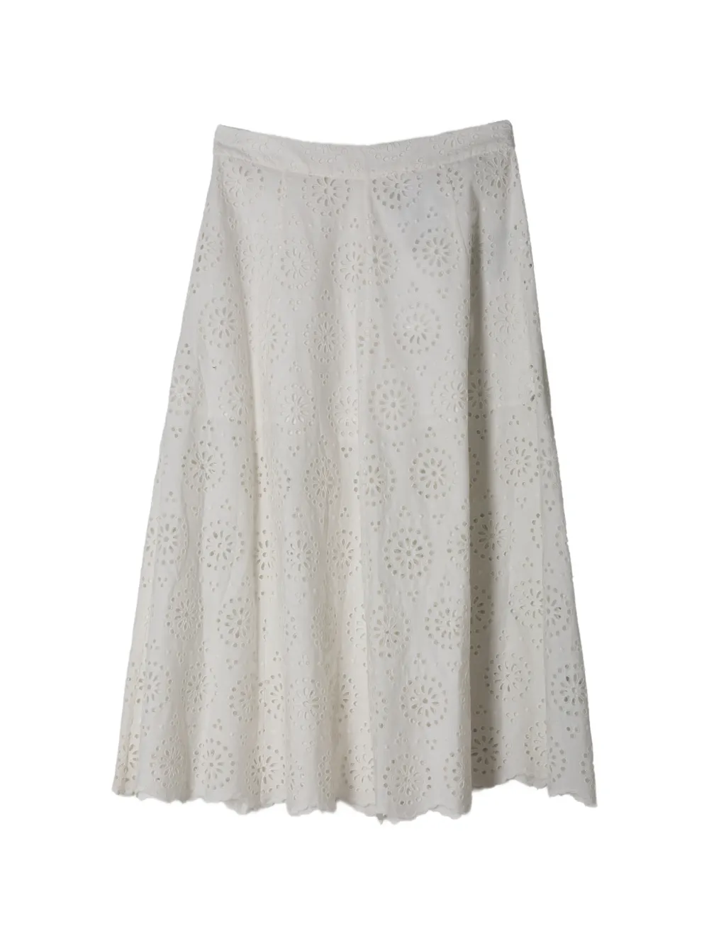 FRAME eyelet mid skirt - Bianco