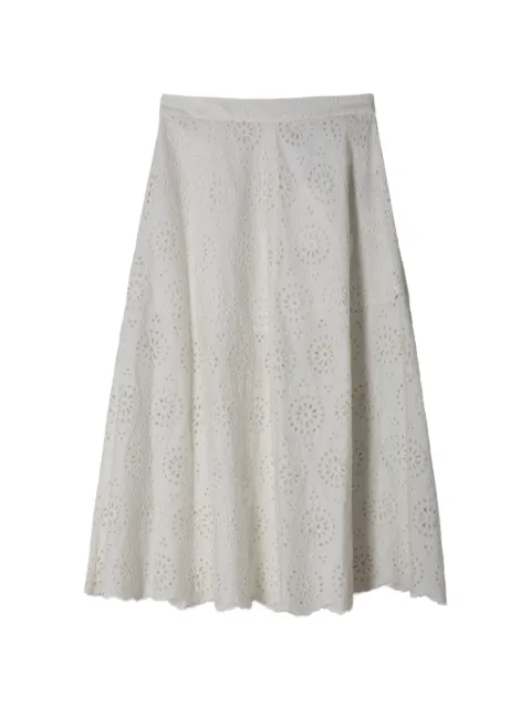 FRAME eyelet mid skirt