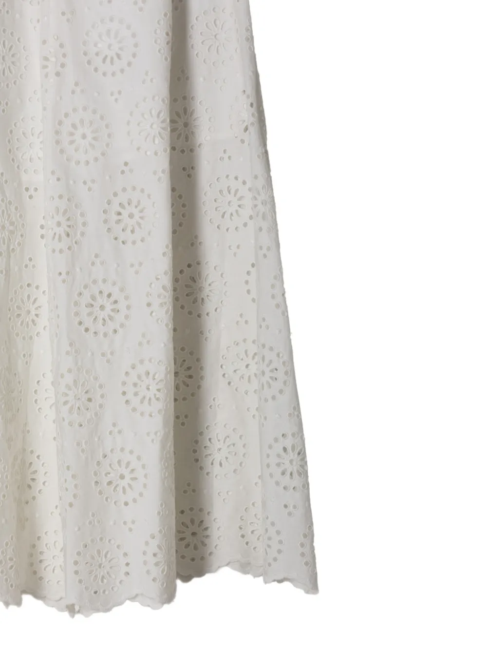 FRAME Midi-rok met ringlets Wit