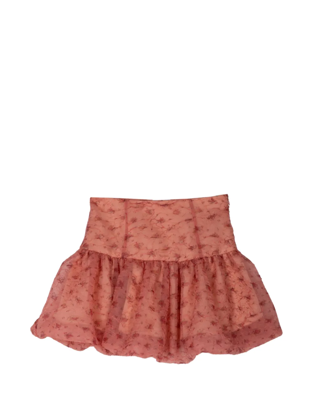 GANNI shibori organza short skirt - Rosa