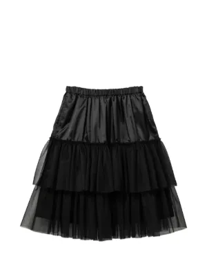 Black Comme Des Garçons レイヤード メッシュ スカート | ブラック