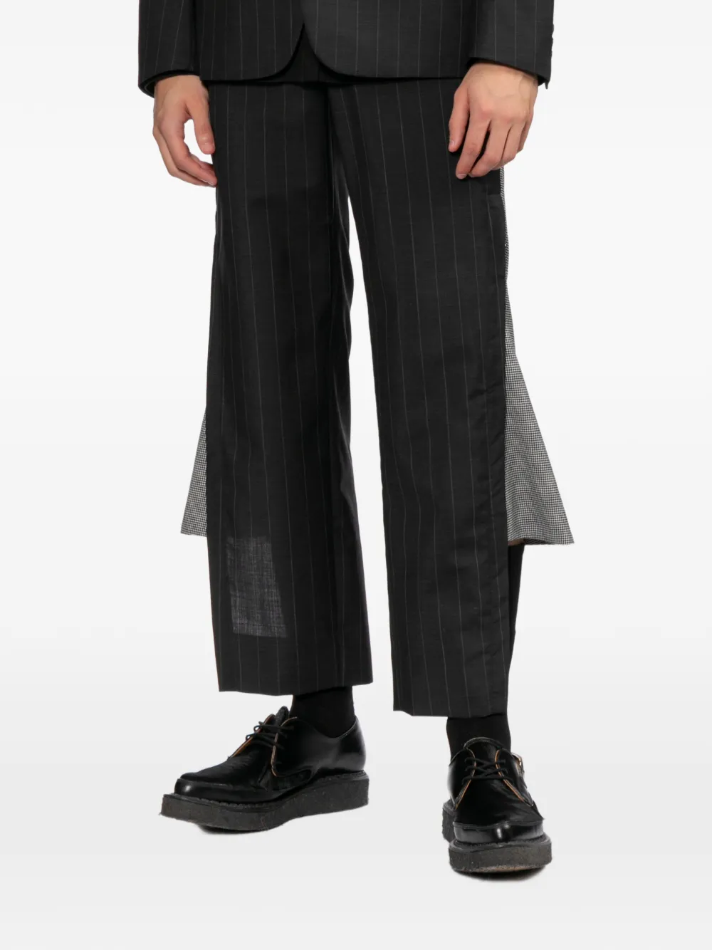 Comme des Garçons Homme Plus Broek met krijtstreep Grijs