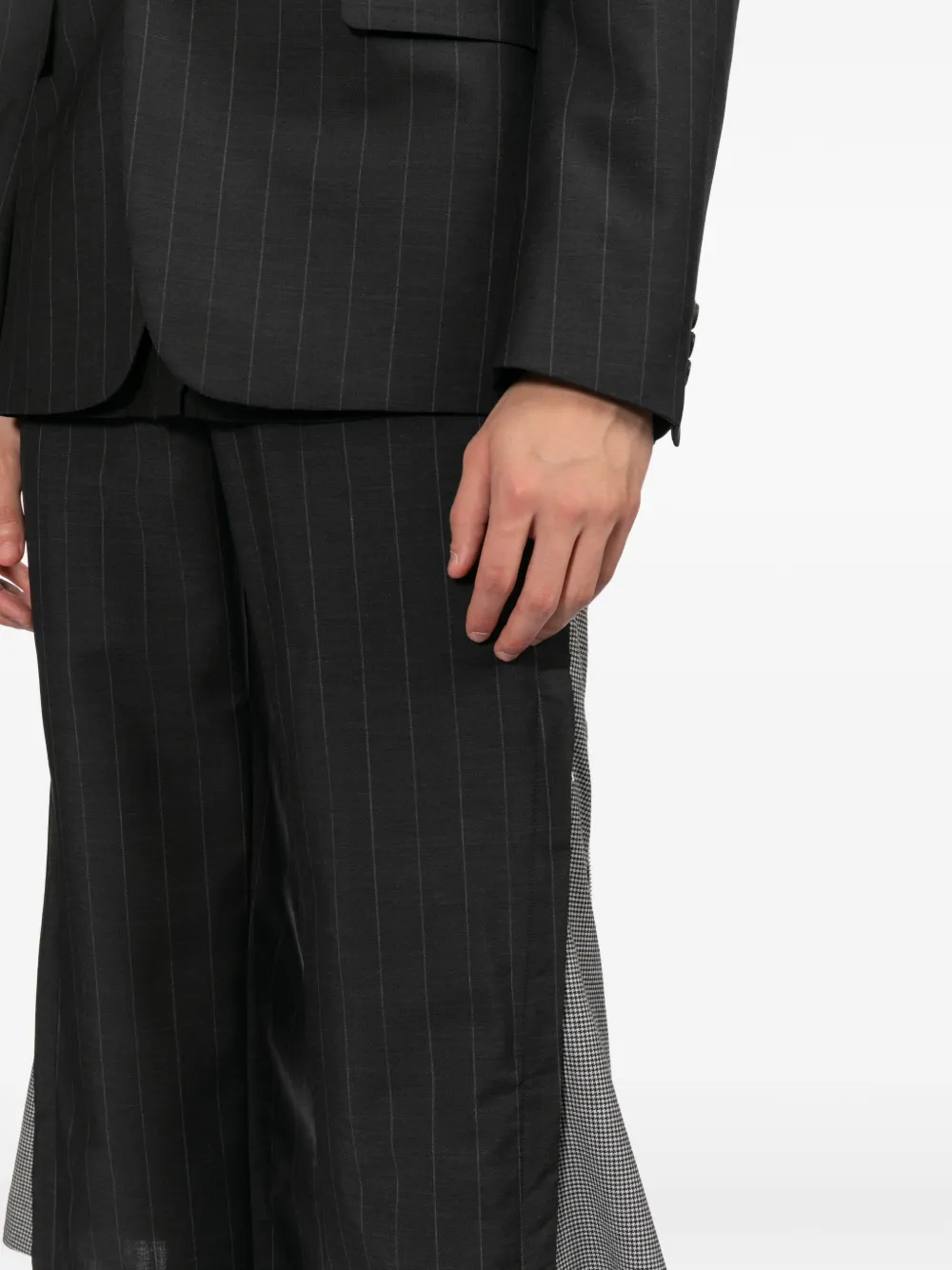 Comme des Garçons Homme Plus Broek met krijtstreep Grijs