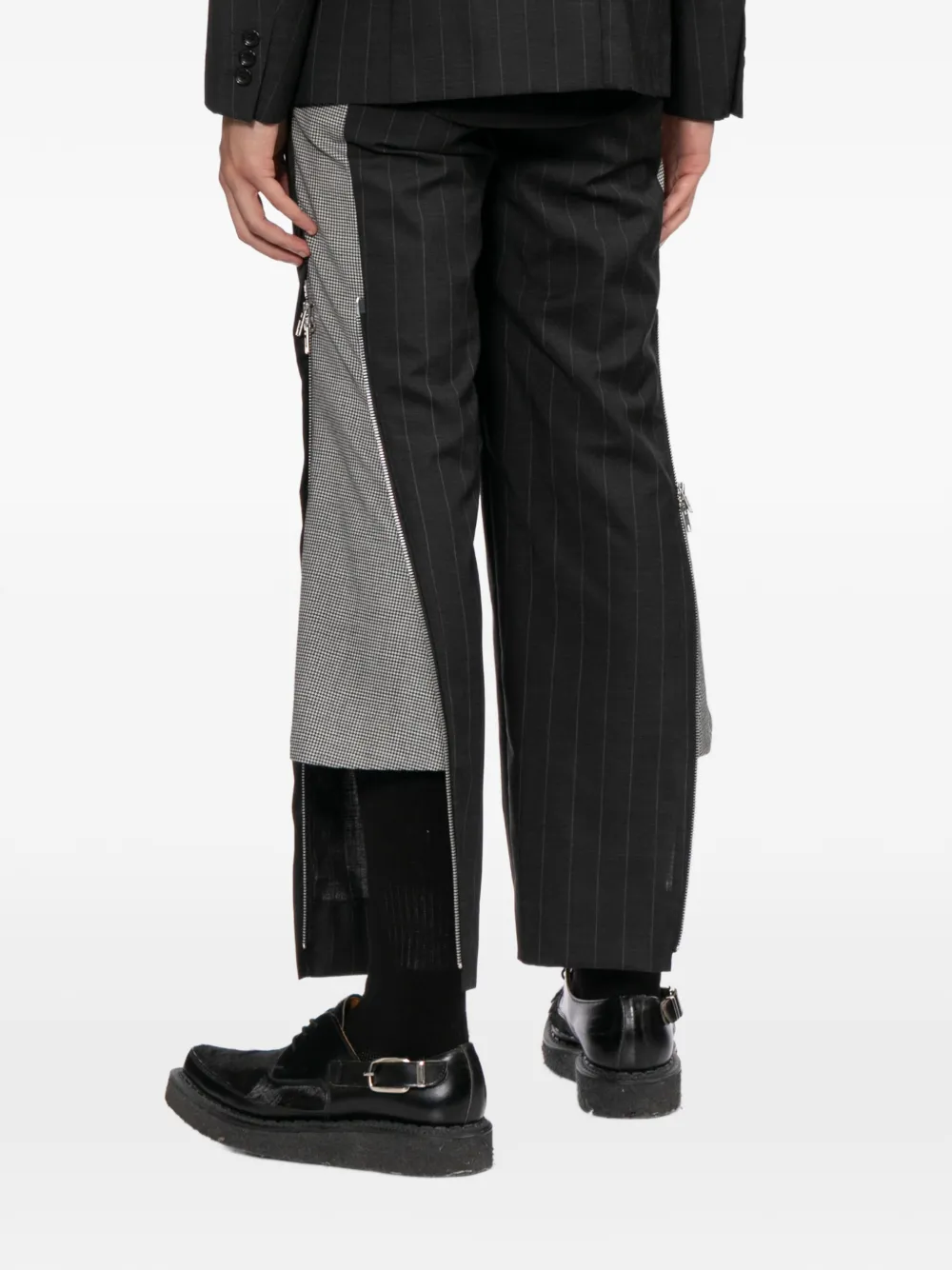 Comme des Garçons Homme Plus Broek met krijtstreep Grijs