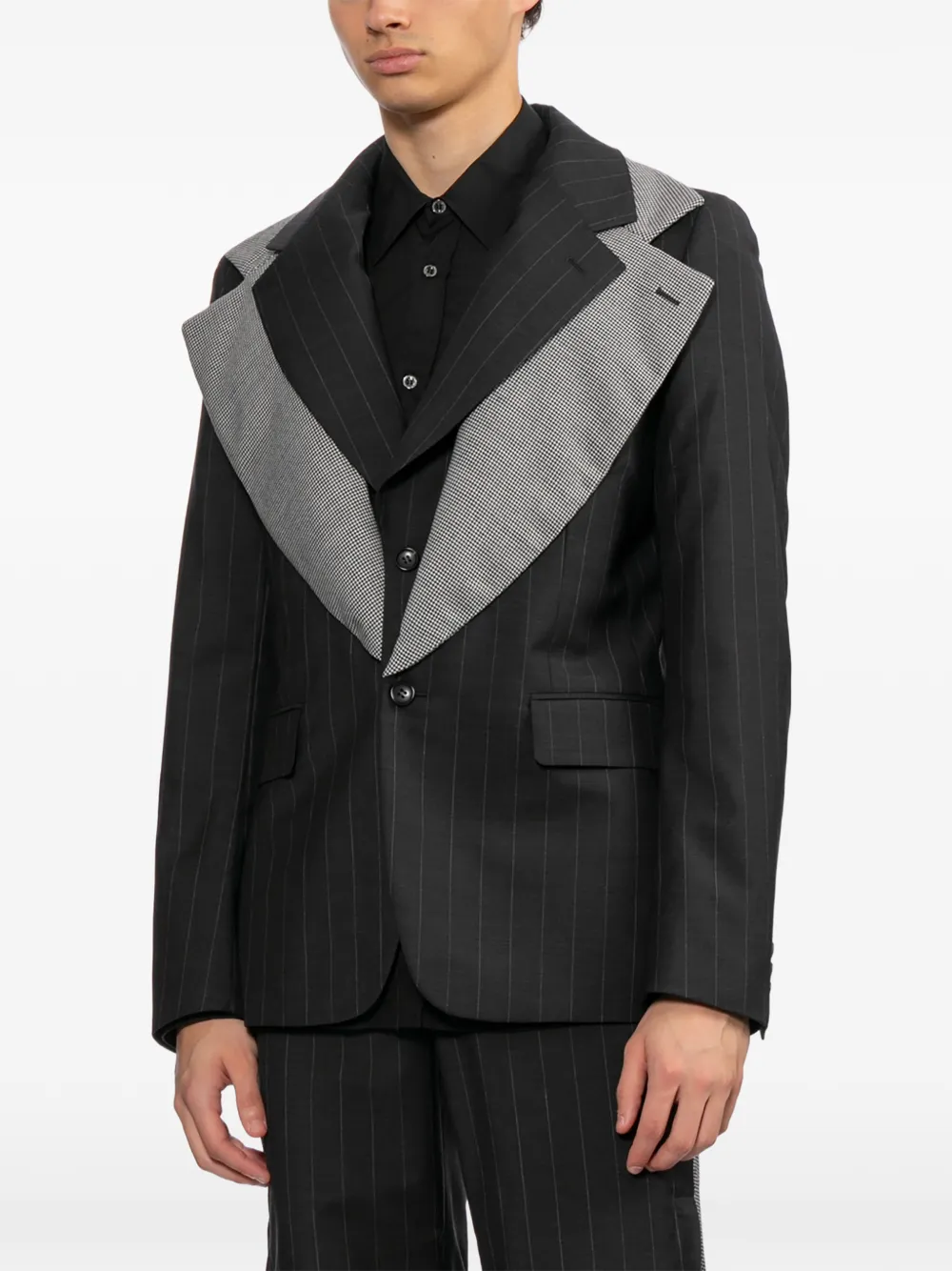 Comme des Garçons Homme Plus Blazer met krijtstreep Grijs