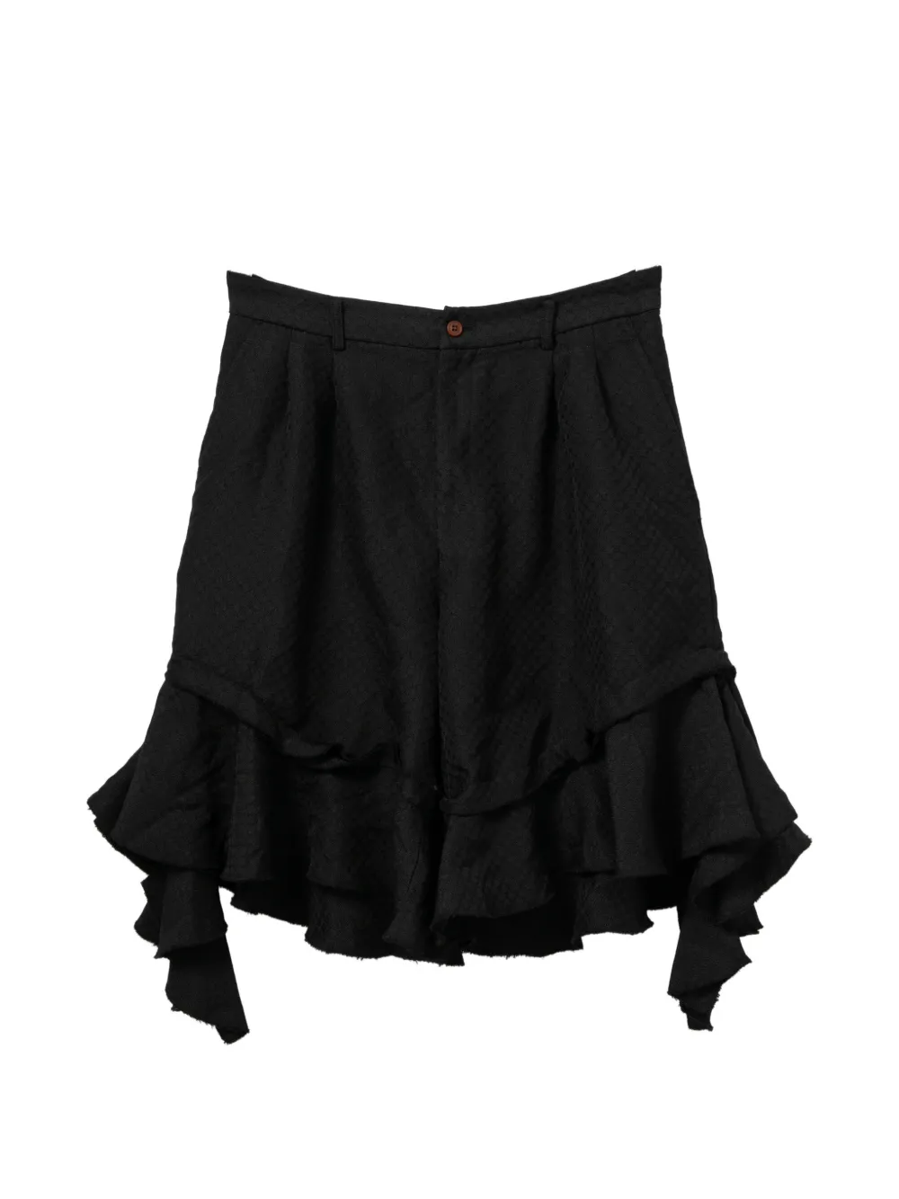 Comme Des Garçons Comme Des Garçons ruffled shorts - Nero