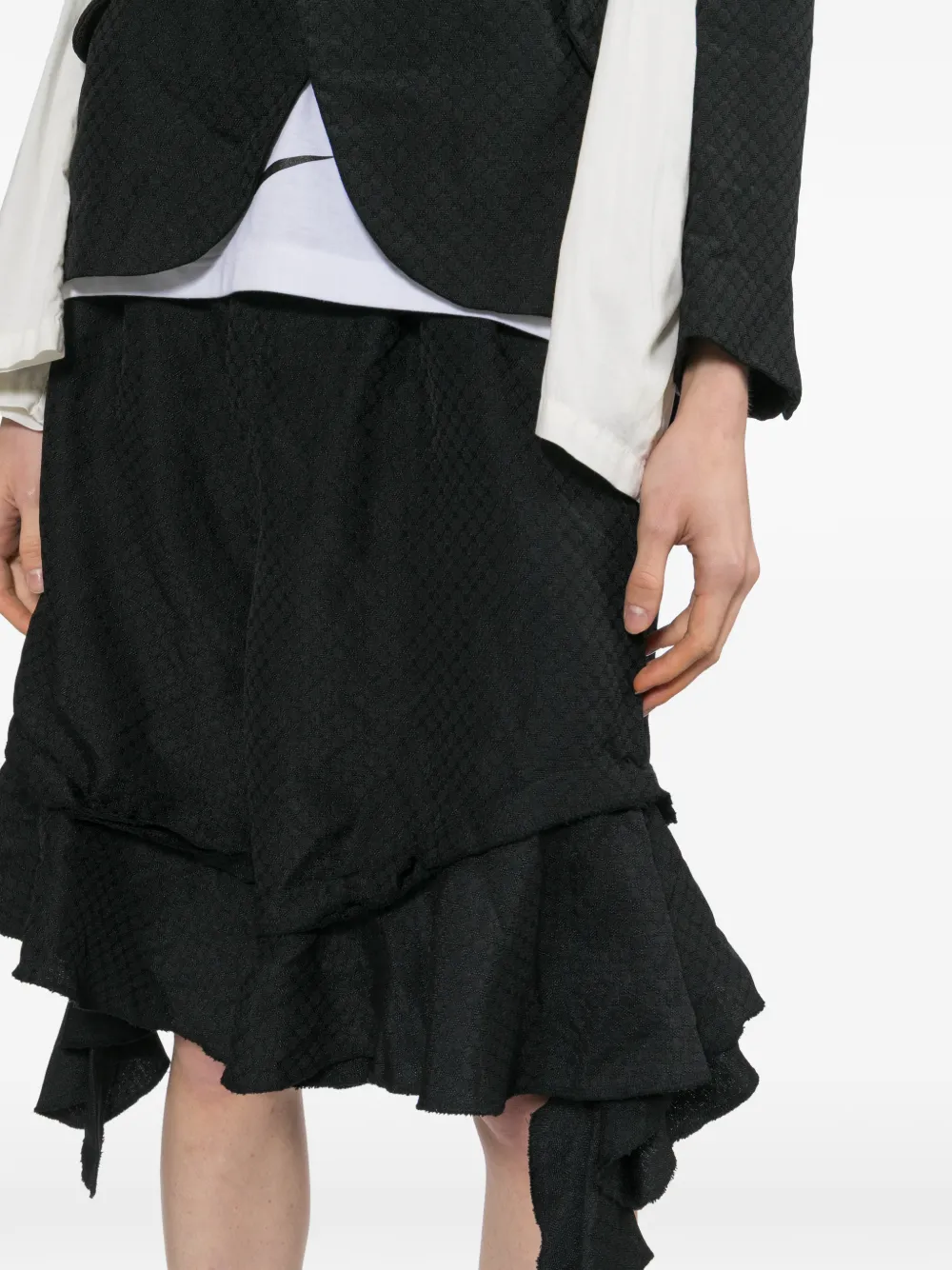 Comme Des Garçons Comme Des Garçons Shorts met ruches Zwart