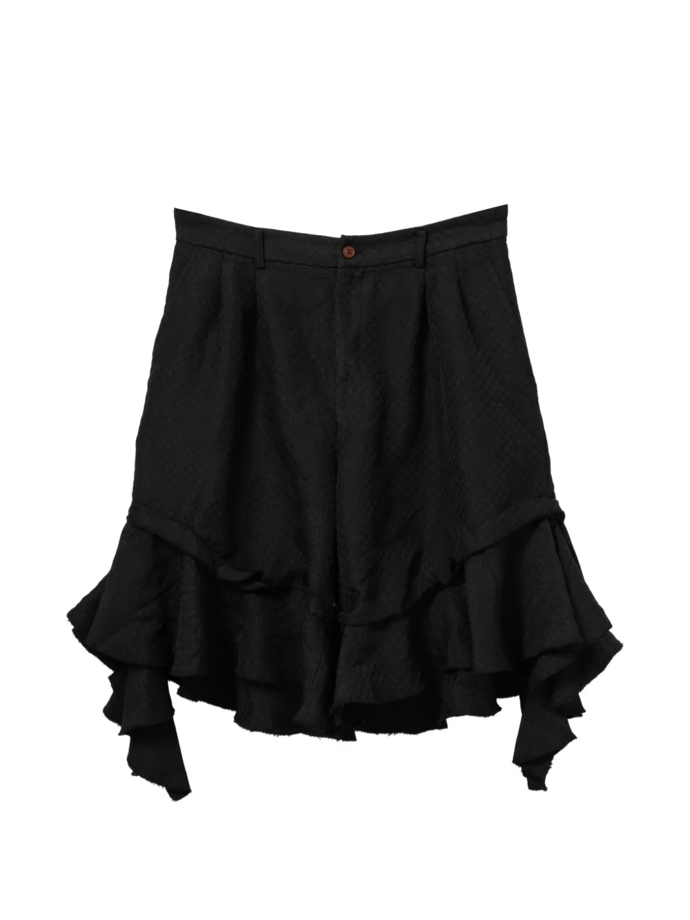 Comme Des Garçons Comme Des Garçons ruffled shorts - Nero