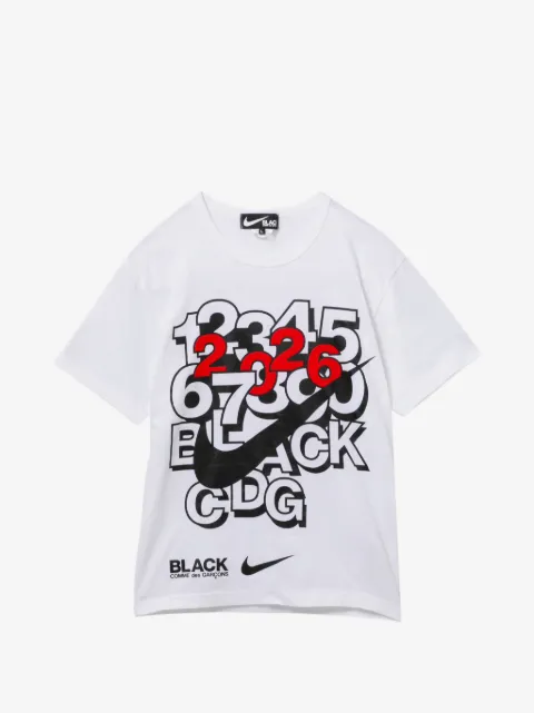 Black Comme Des Garçons graphic-print T-shirt
