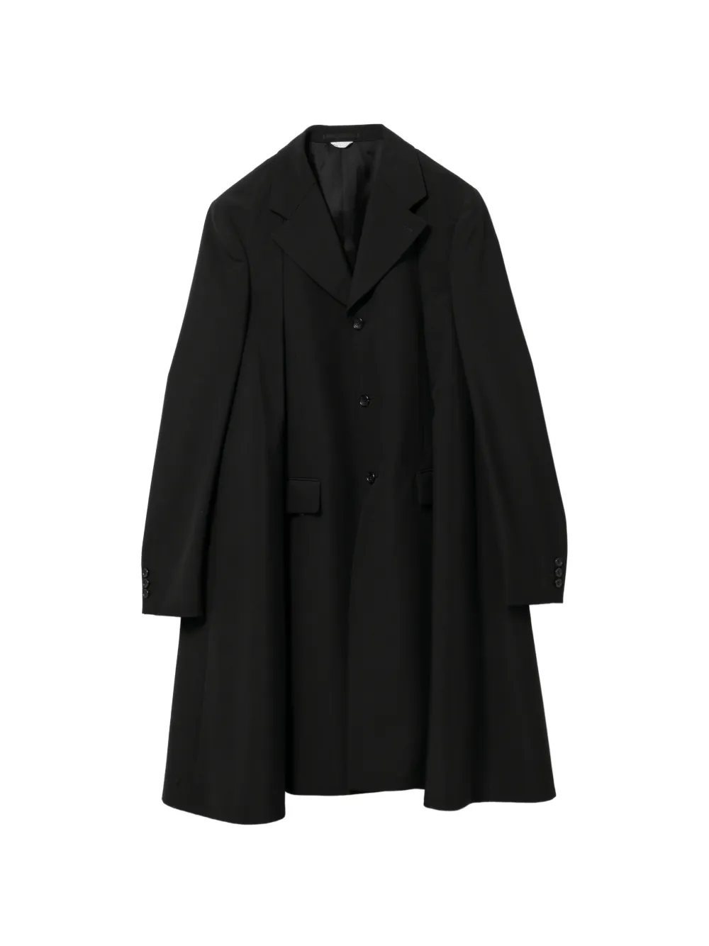 Comme des Garçons Homme Plus Cappotto plissettato - Nero