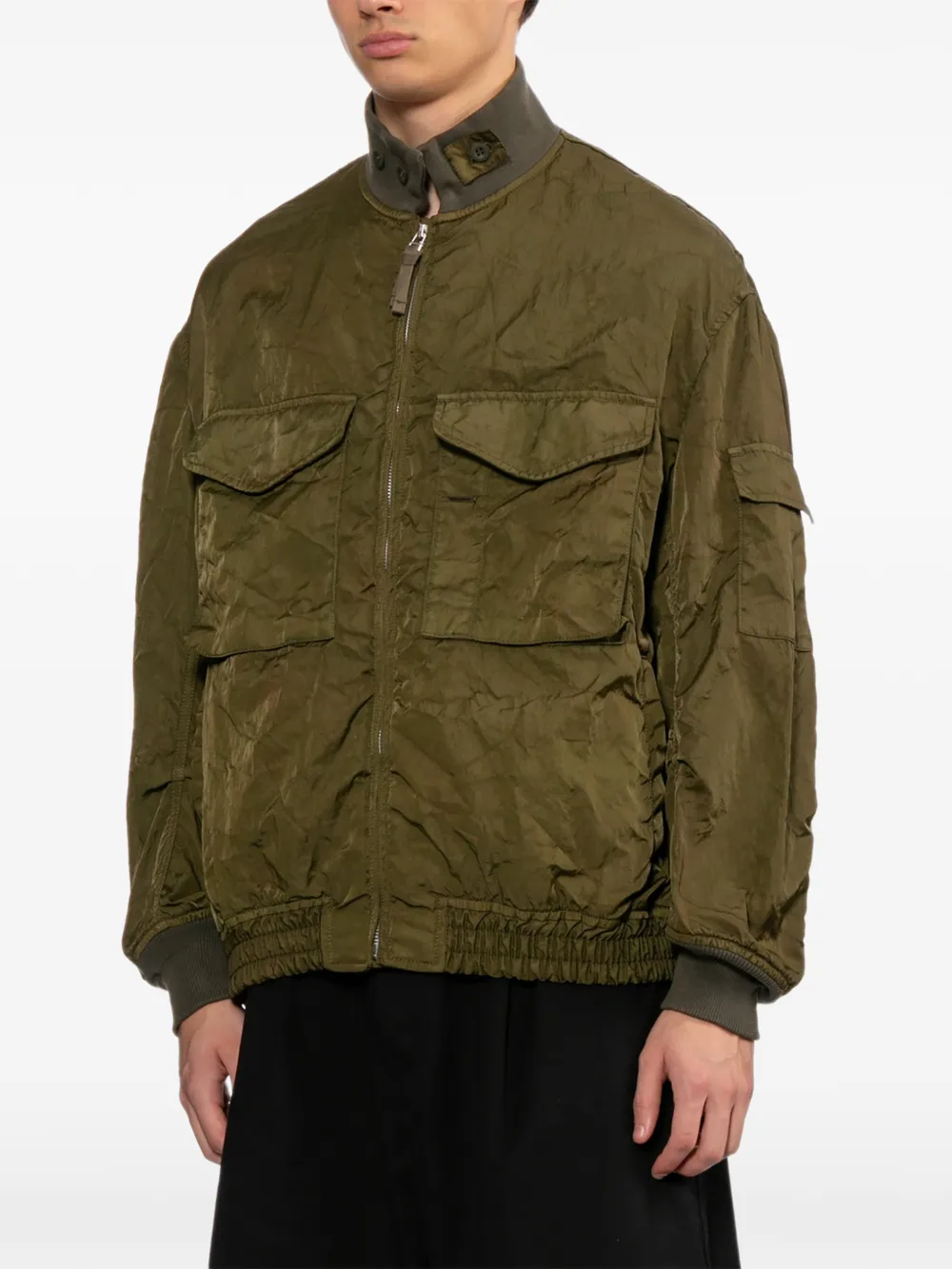 Comme des Garçons Homme Jack van geverfde stof Groen