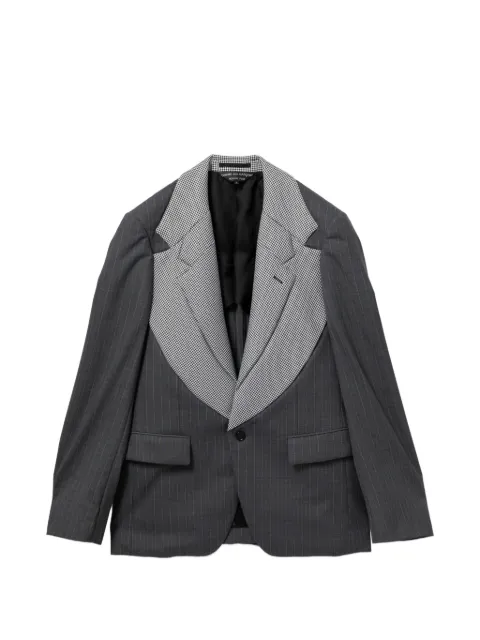 Comme des Garçons Homme Plus пиджак с отделкой в тонкую полоску