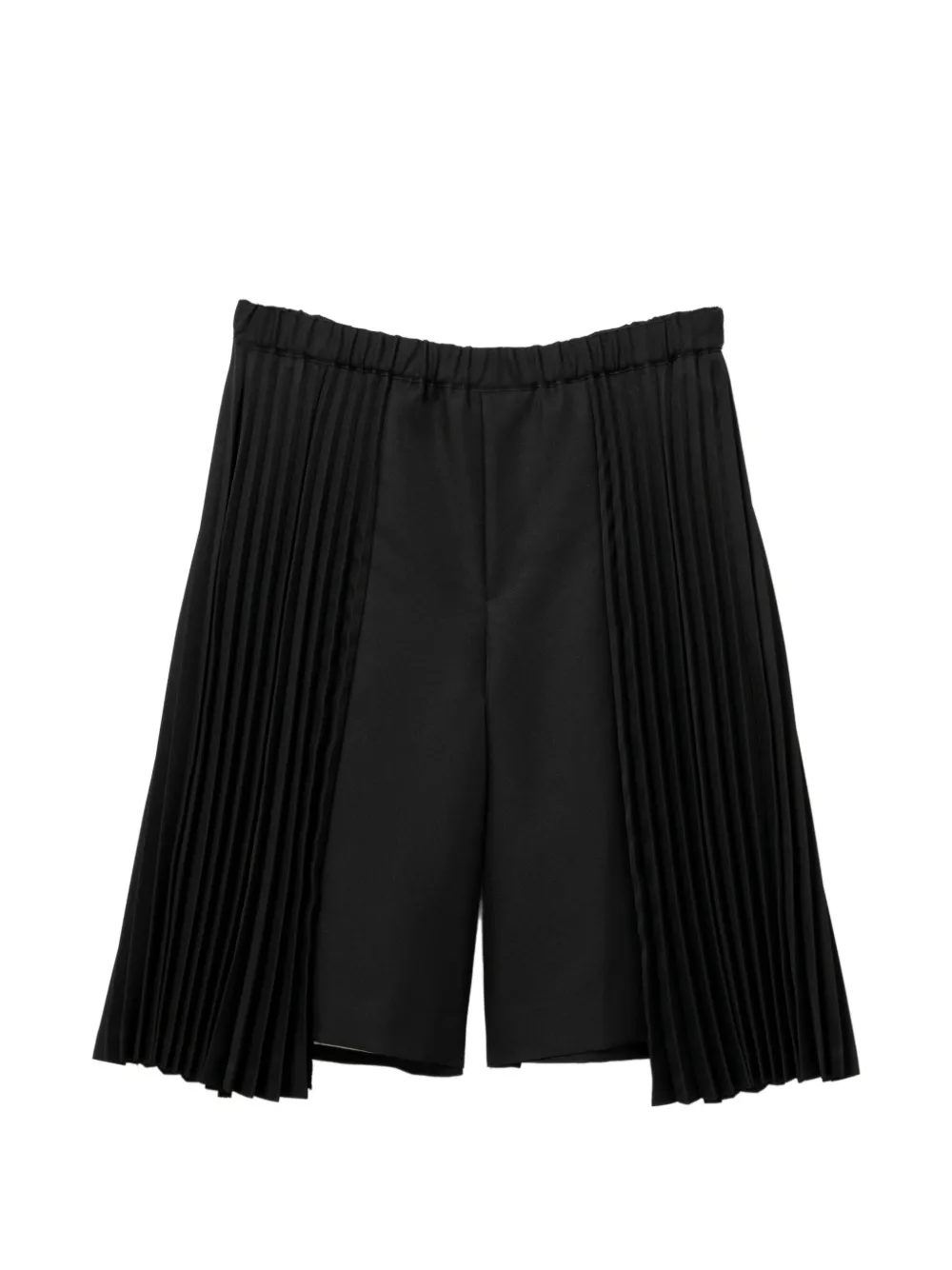 Black Comme Des Garçons Bermuda con pieghe - Nero