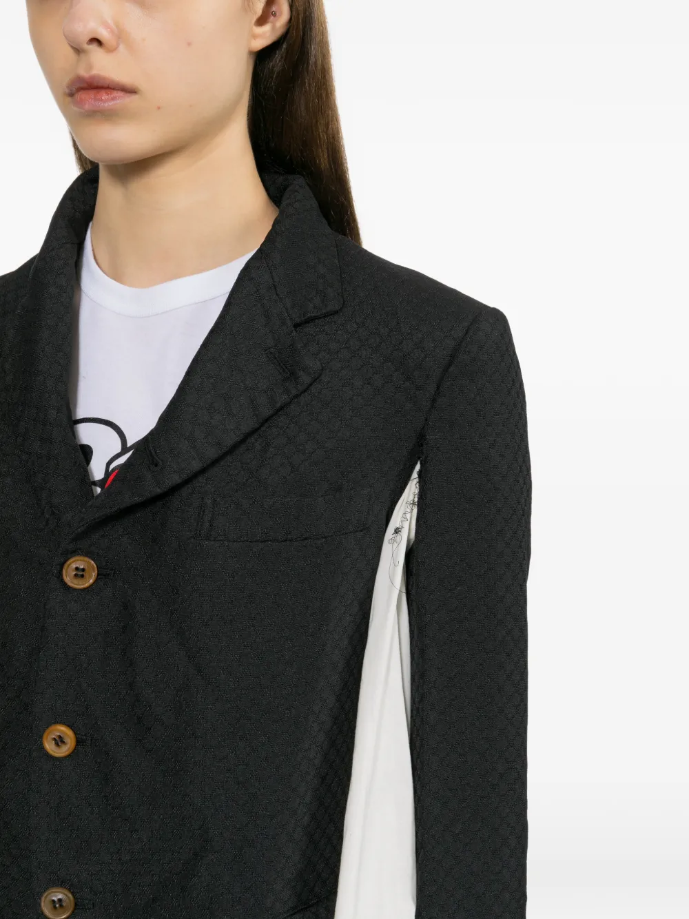 Comme Des Garçons Comme Des Garçons Blazer met textuur Zwart