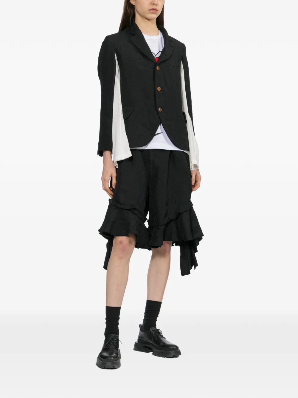 Comme Des Garçons Comme Des Garçons Blazer met textuur Zwart