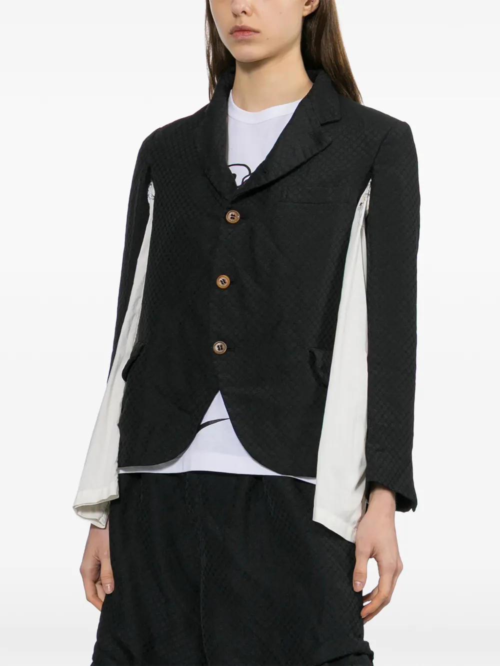 Comme Des Garçons Comme Des Garçons Blazer met textuur Zwart