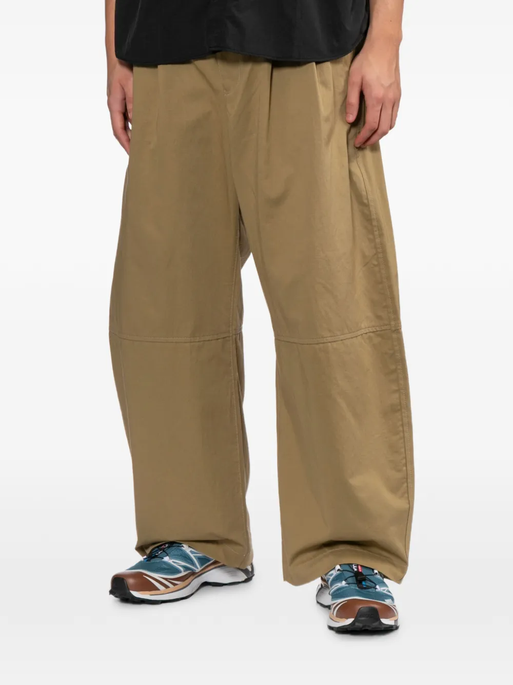 Comme des Garçons Homme Broek met wijde pijpen Bruin