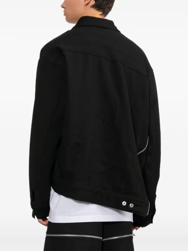 Black Comme Des Garçons アシンメトリーヘム ジャケット | ブラック