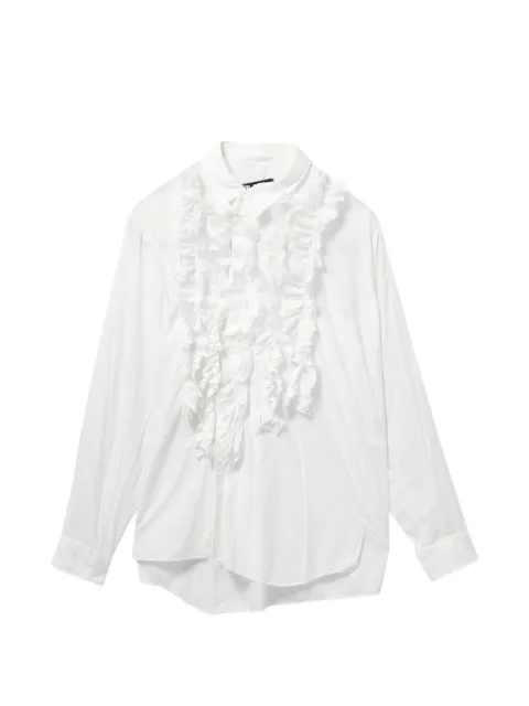 Black Comme Des Garçons camisa con volantes