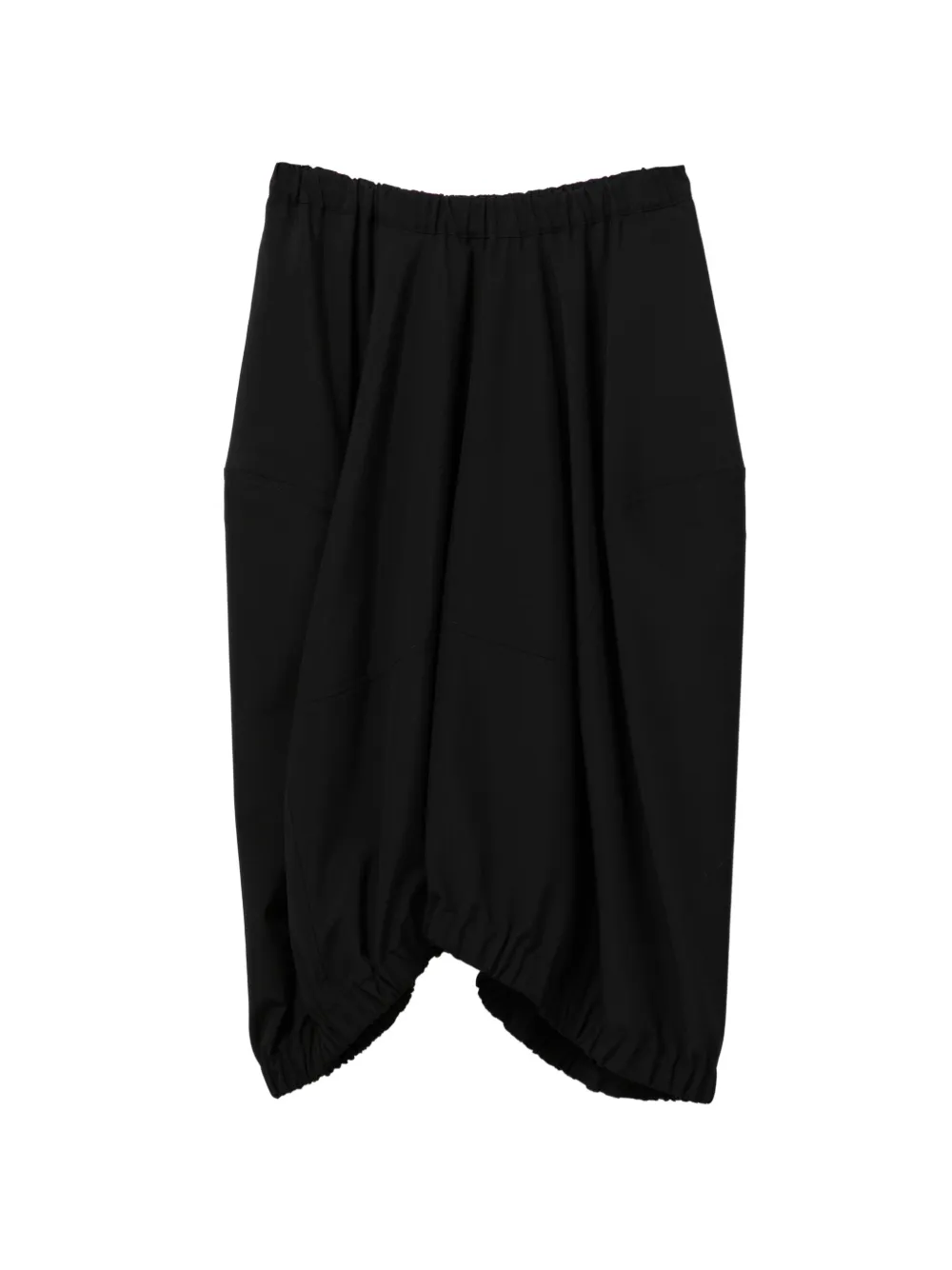 Black Comme Des Garçons Gonna midi asimmetrica - Nero