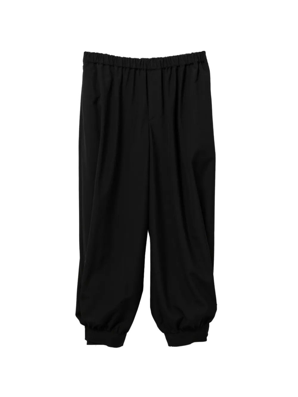 Black Comme Des Garçons Pantaloni dritti in lana - Nero