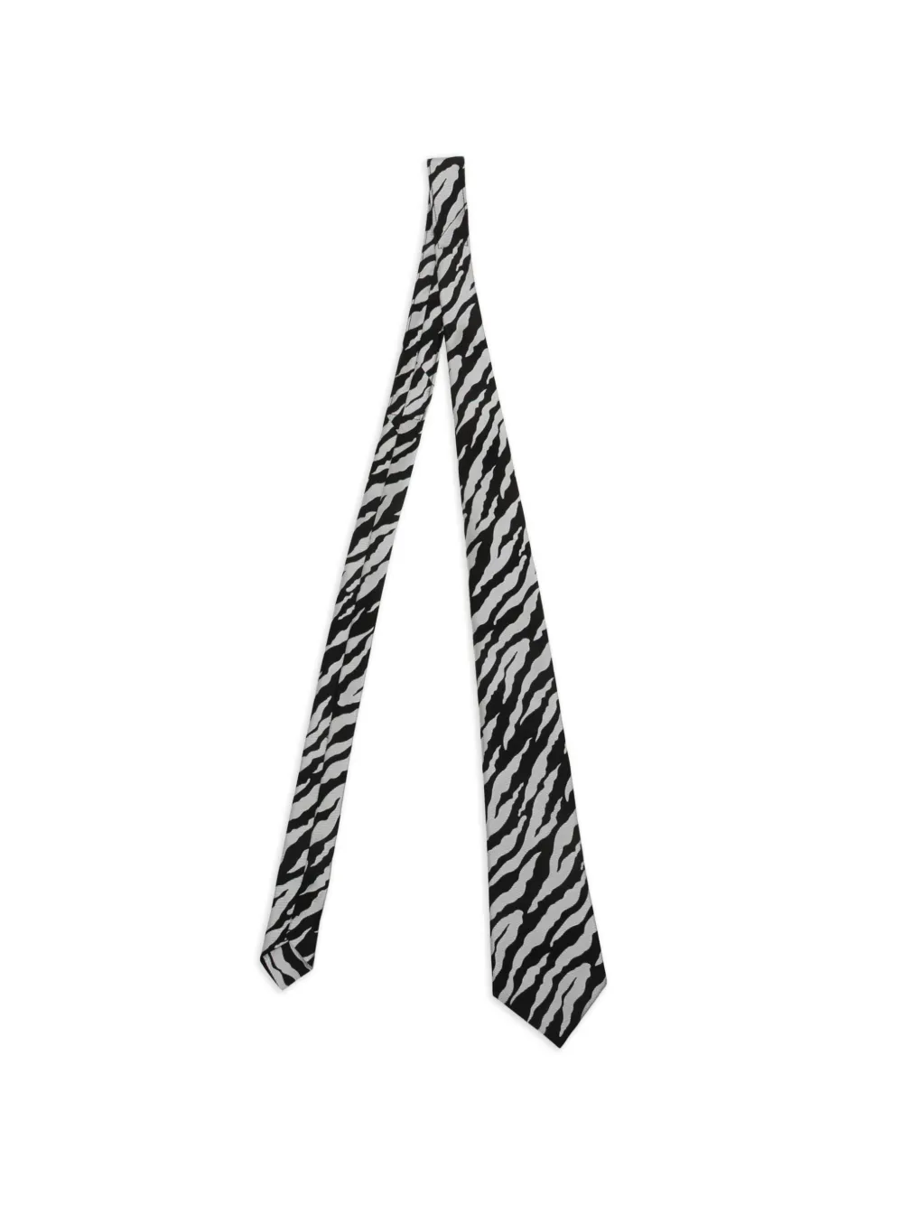 Comme des Garçons Homme Deux zebra pattern tie · One Size