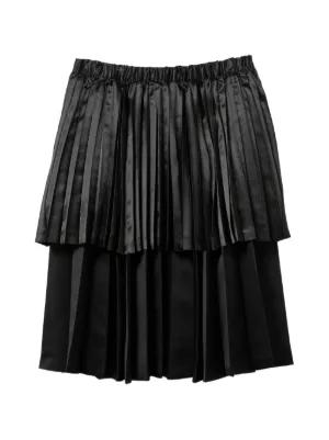 black comme des garcons メッシュスカート Black Comme Des Garçons レイヤード メッシュ スカート | ブラック