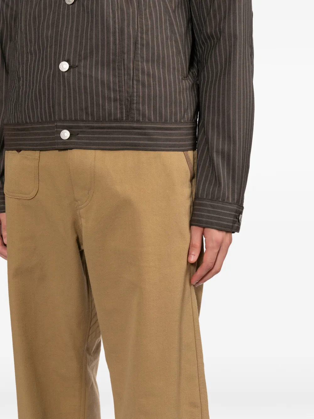 Junya Watanabe MAN Broek met opgestikte zak Beige