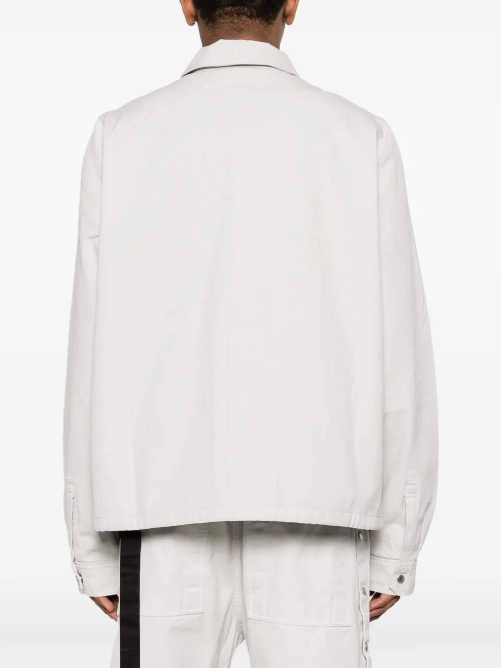 Rick Owens DRKSHDW Shirtjack met rits Beige
