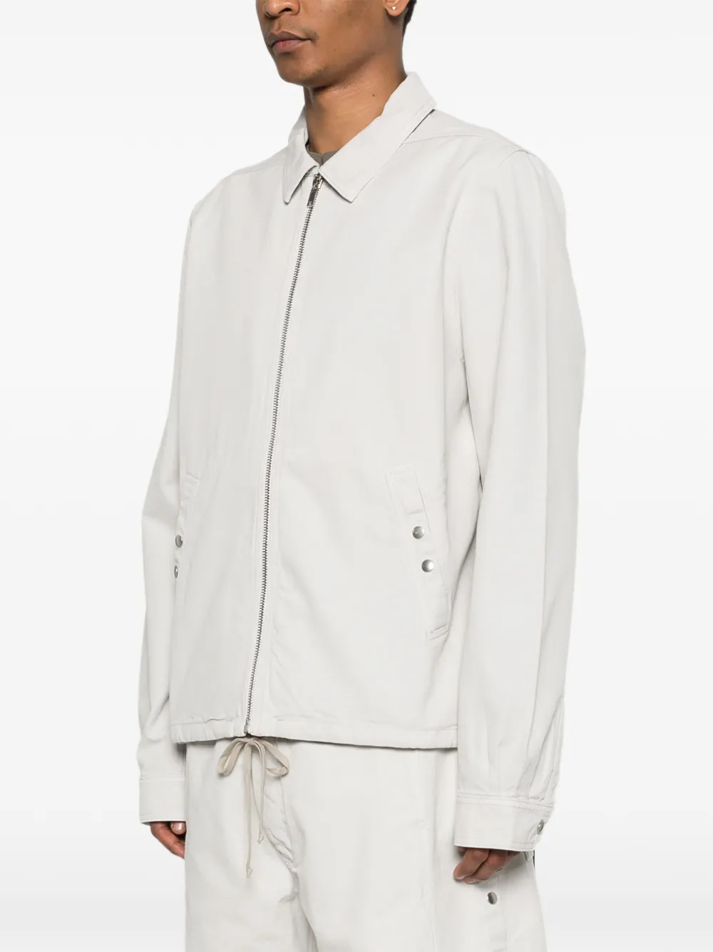  Rick Owens Drkshdw Zip-up Shirt Jacket - Neutrals 