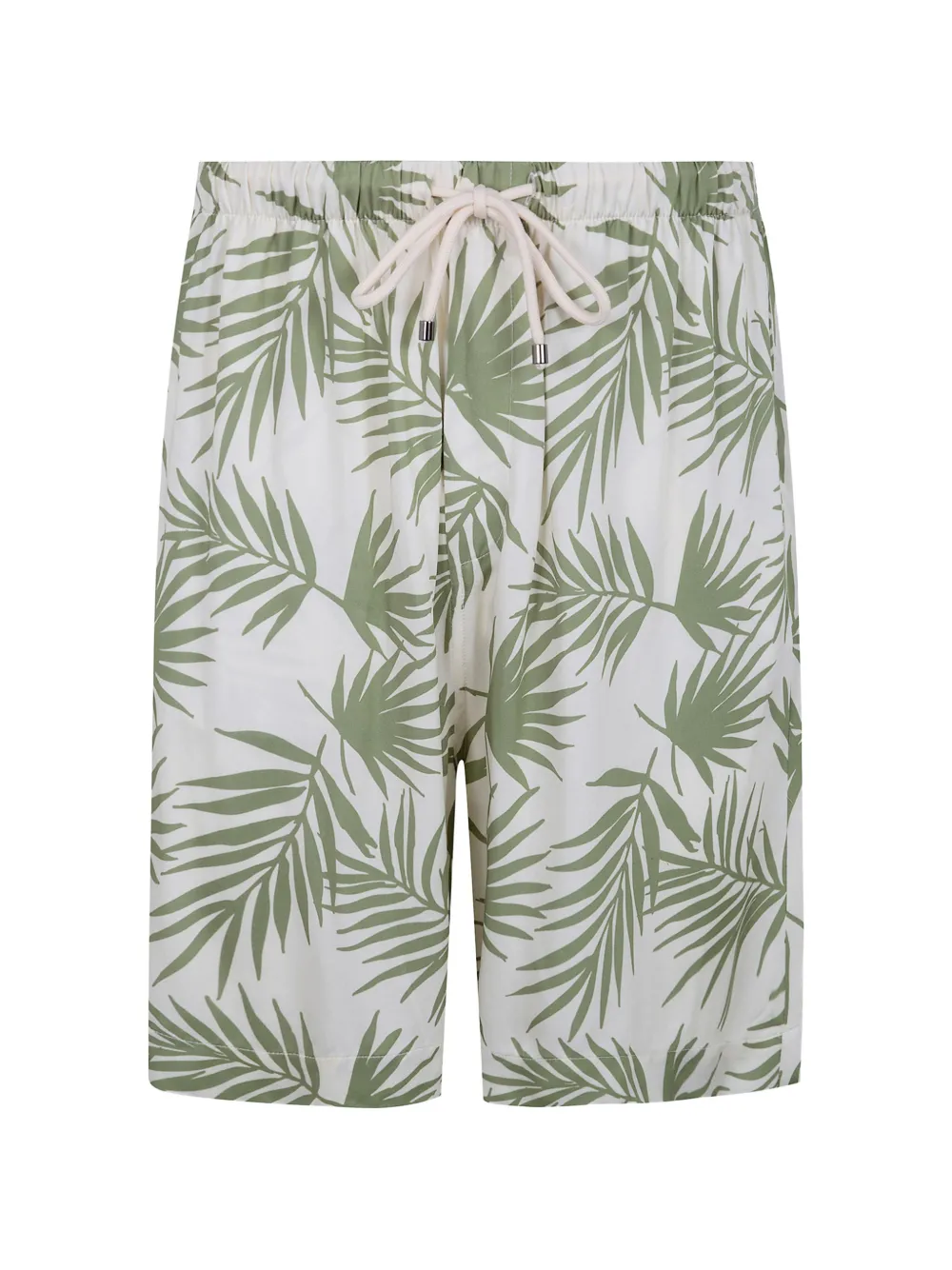 Laneus palm-leaf print shorts - Bianco