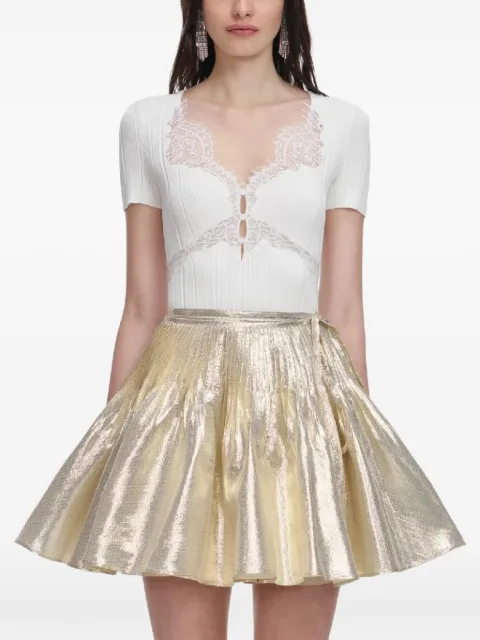 Self-Portrait lace trim top