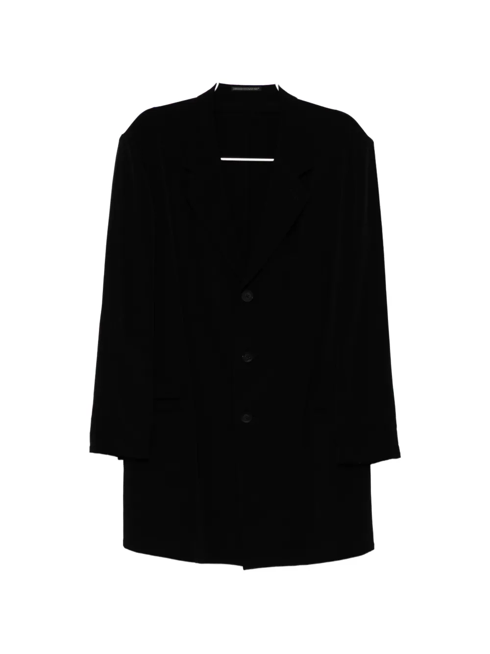 Yohji Yamamoto buttoned-cuffs blazer - Black