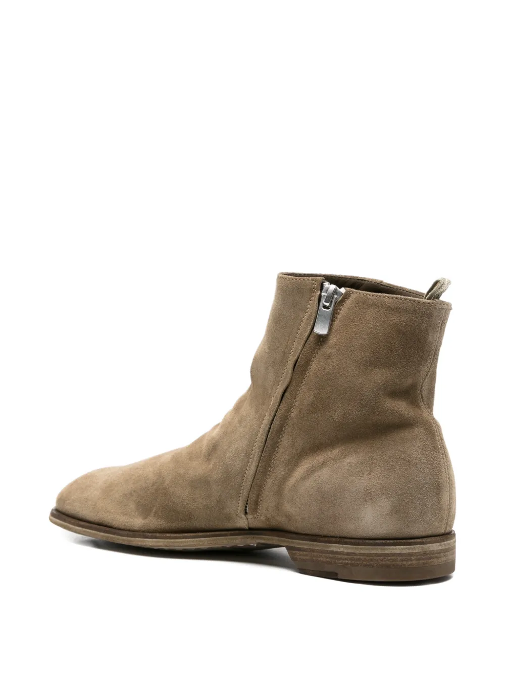 Officine Creative zip-up boots Beige