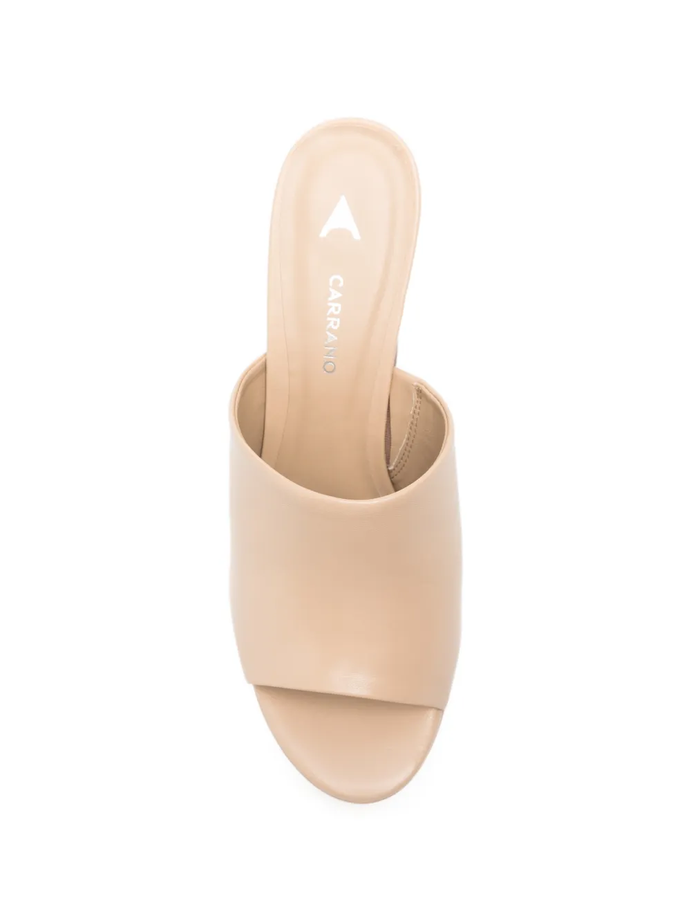 CARRANO Muiltjes met plateauzool Beige