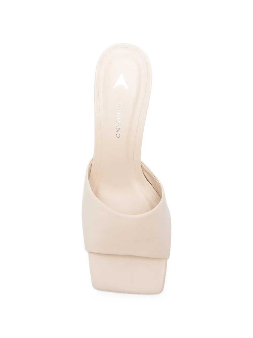 CARRANO Muiltjes met geometrische hak Beige