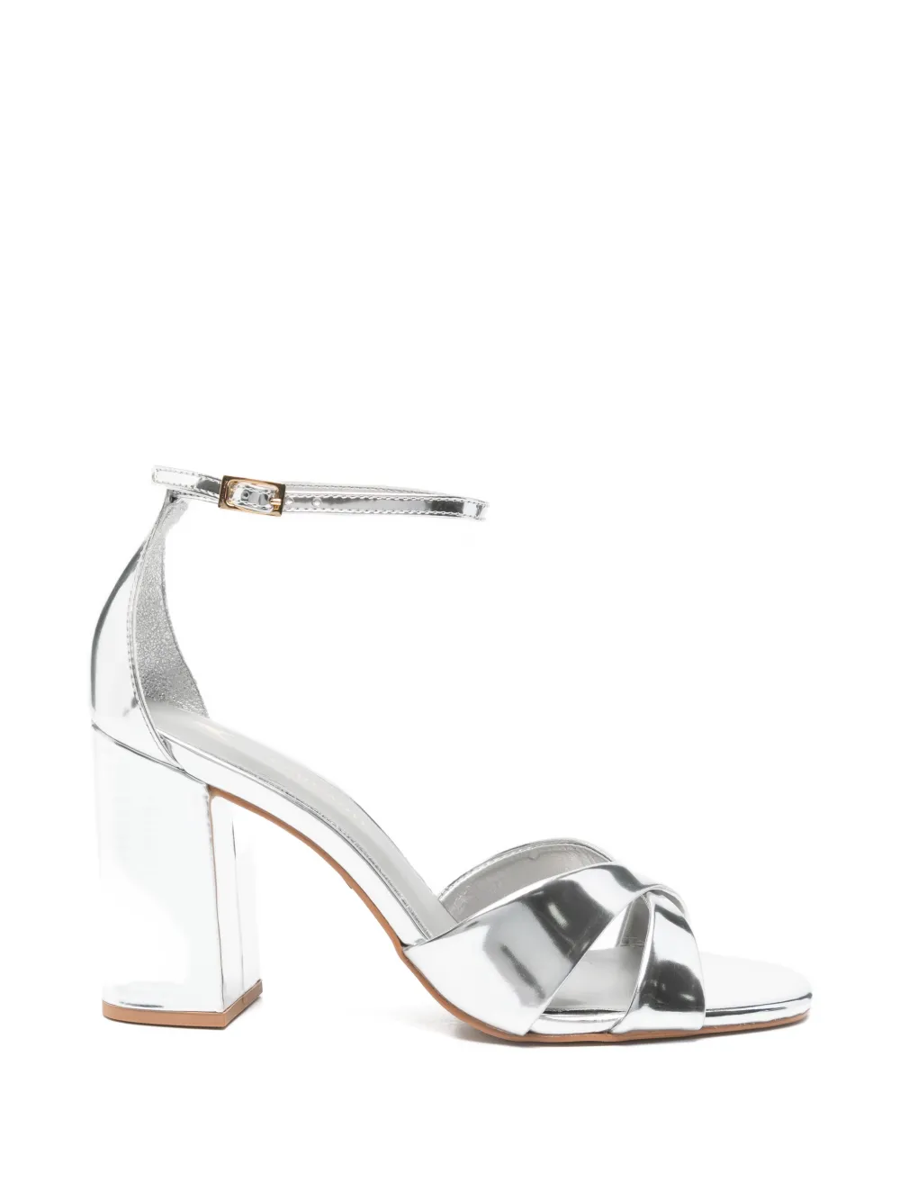 CARRANO crossover-strap sandals - Argento