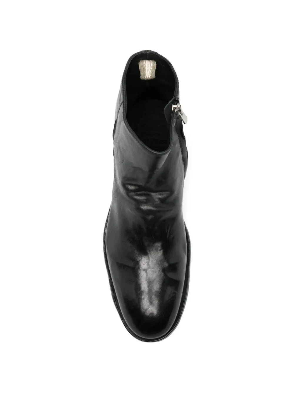 Officine Creative zip-up boots Zwart