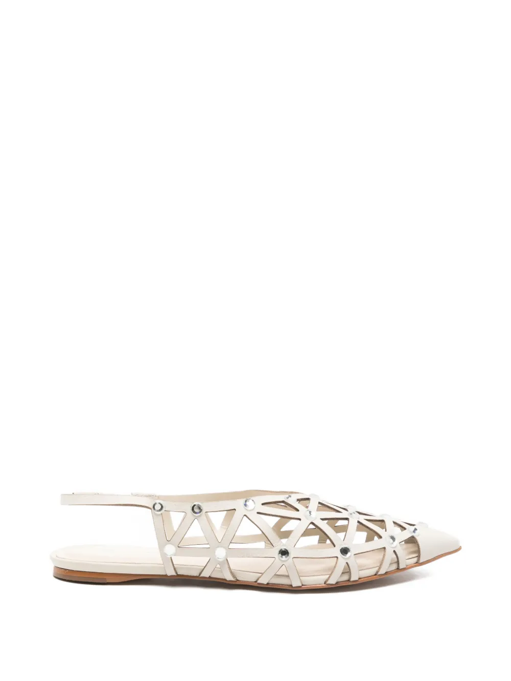 CARRANO embellished ballet flats - Toni neutri